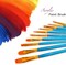 Acrylic Paint Brushes Set, Easter Basket Stuffers, 20Pcs Round Pointed Tip Artist Paintbrushes for Acrylic Oil Watercolor Canvases Rock Body Face Nail Miniature Detailing Drawing Art Supplies